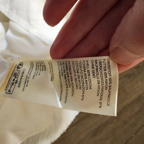 Free People Heartland mini dress NWT White Small missing one lace - Picture 7 of 15